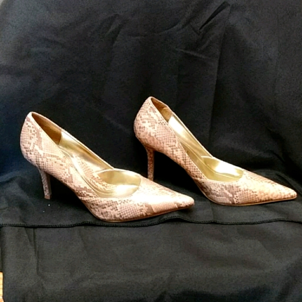 Rampage Faux Snakeskin Heels